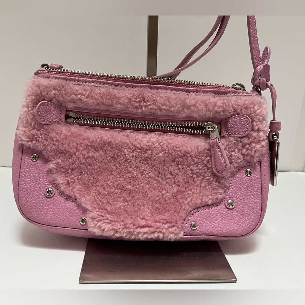 Coach Shearling Leather Small Rhyder
Pochette Zip Crossbody Bag - Picture 3 of 11